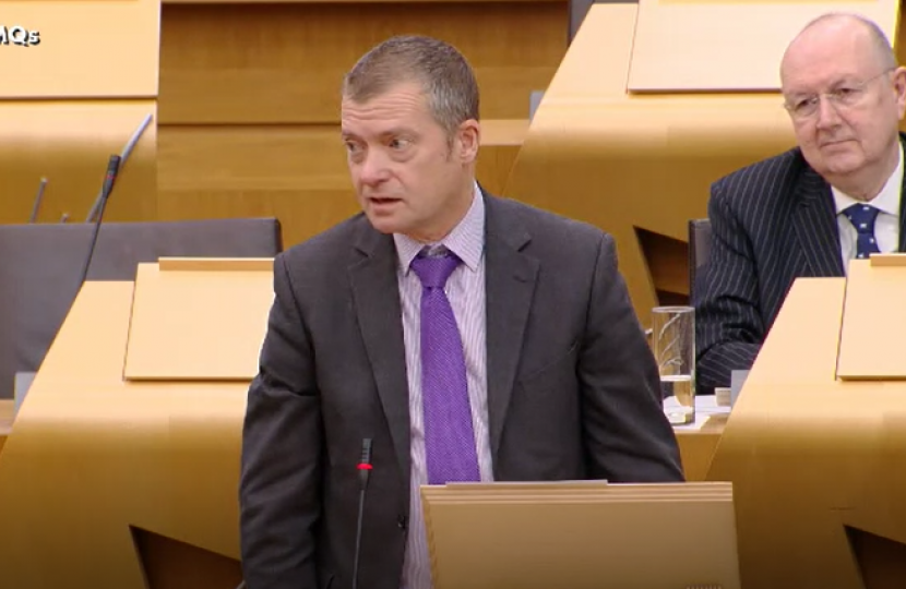 Graham Simpson MSP in Scottish Parliament