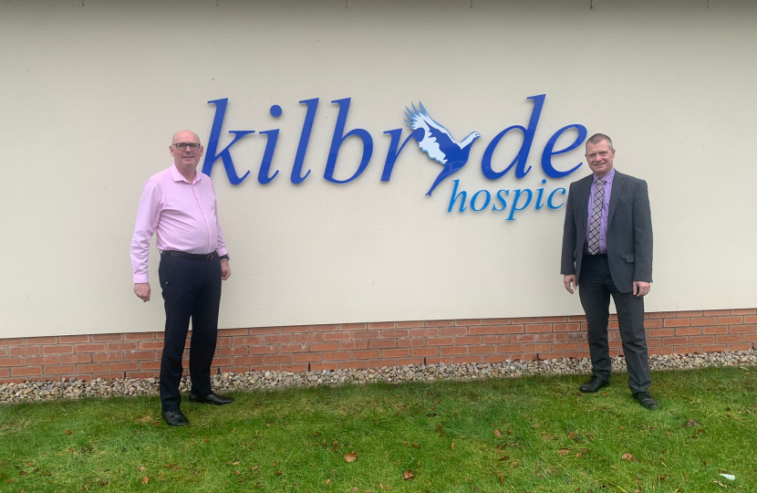 Graham Simpson MSP at Kilbryde Hospice 
