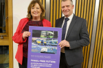 Graham Simpson MSP and Transport Minister Fiona Hyslop
