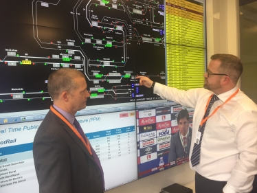 Graham at Scotrail's control centre